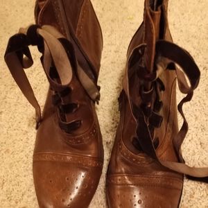 🌹Steampunk VICTORIAN Leather Ankle Boots by Born